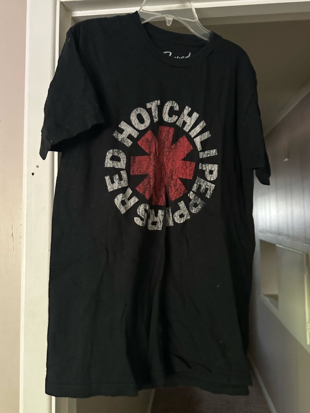 Bravado Black Red Red Hot Chili Peppers Logo Tee